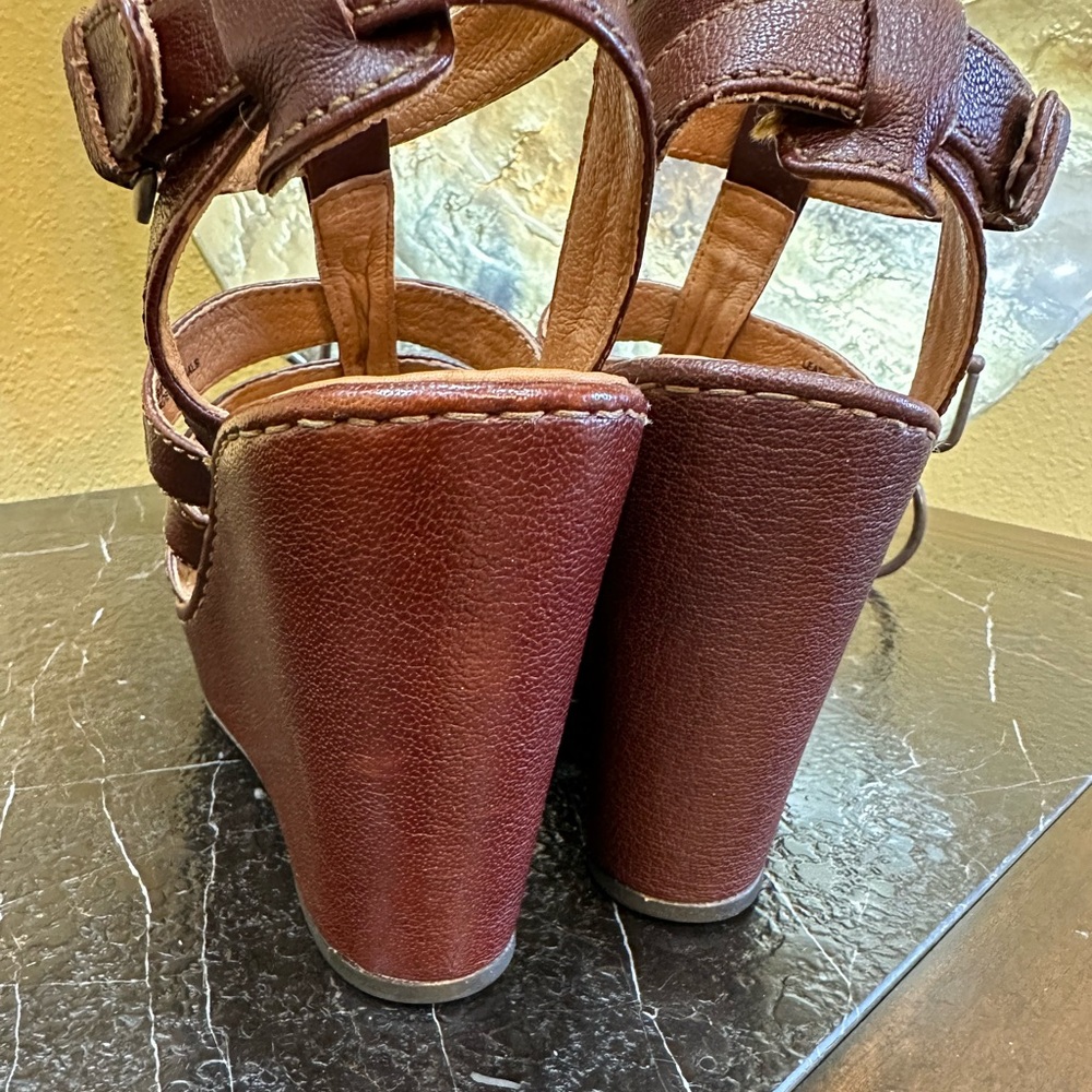 Nice Women’s Born Wedge Sandals 8m / 39 W52341 CQC11 - Picture 4 of 10